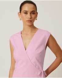 Tussah - Becca Linen Blend Wrap Dress