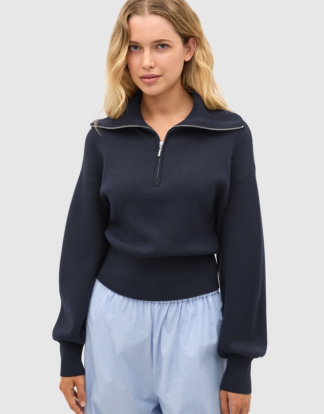 Seed Heritage - Double Knit Crop Zip Through