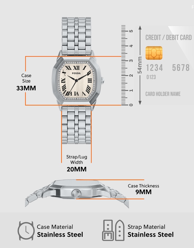 Fossil - Harlow Silver Tone Analogue Watch