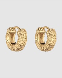 Elli Jewelry - Earrings Hoops 925 Sterling Silver Gold-Plated