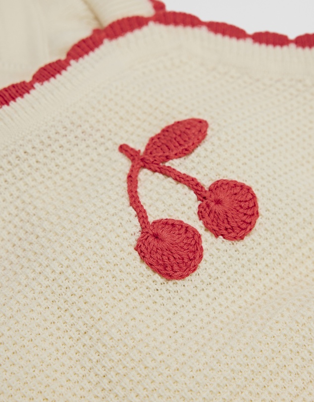 Country Road - Cherry Knit Romper