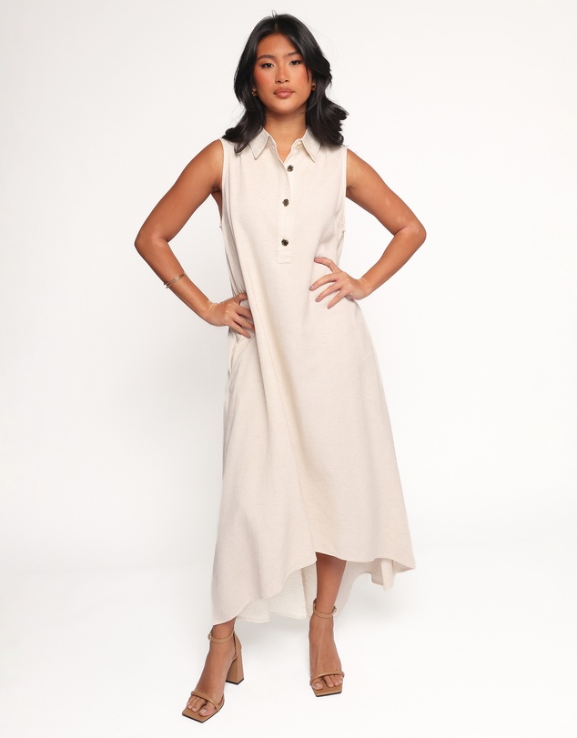 Petal & Pup - Shaw Maxi Dress - Oatmeal
