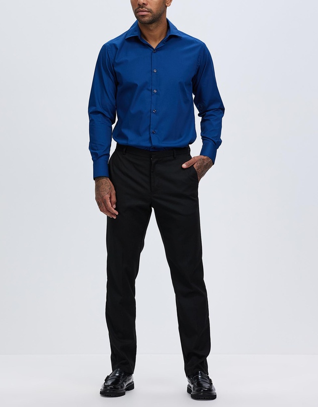 Van Heusen - Euro Tailored Fit Shirt Solid Poplin