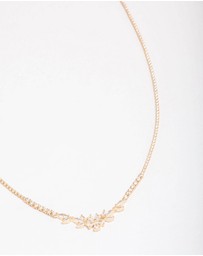 Lovisa - Gold Plated Dainty Cupchain Floral Necklace