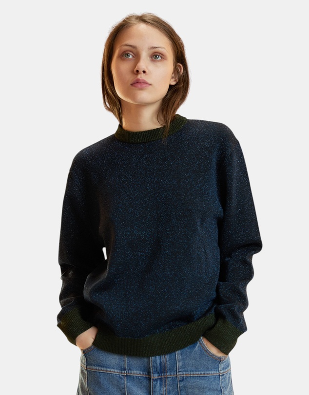 Cynthia Rowley - Metallic Knit Crewneck