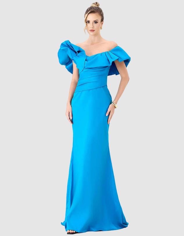 Bariano - Sminty Dramatic Frill Gown