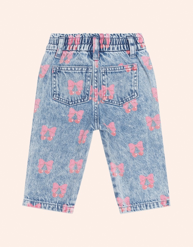 Huxbaby - Dreamy Denim Cherry Paperbag Pants - Babies-Teens