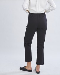 Angel Maternity - Donna High Waist Maternity Work Pants in Black