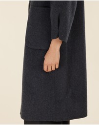 Amelius - Celine Hooded Snap Front Coat
