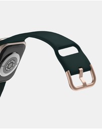 Friendie - Silicone Band with Modern Gold Buckle – The Byron – Apple Compatible