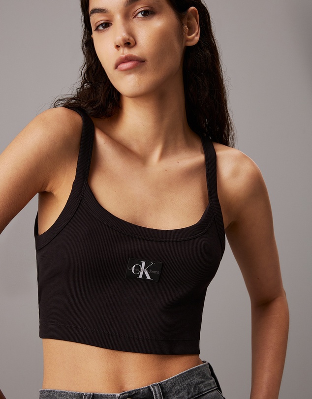 Calvin Klein Jeans - Ribbed Monogram Logo Bralette