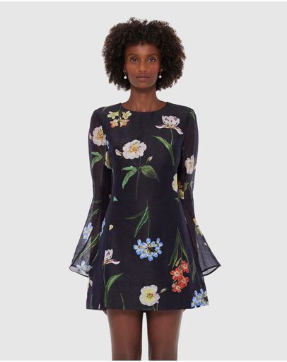Botanical Print in Ebony