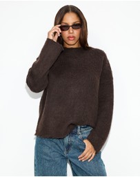 Dazie - Talia Fluffy Knit Jumper