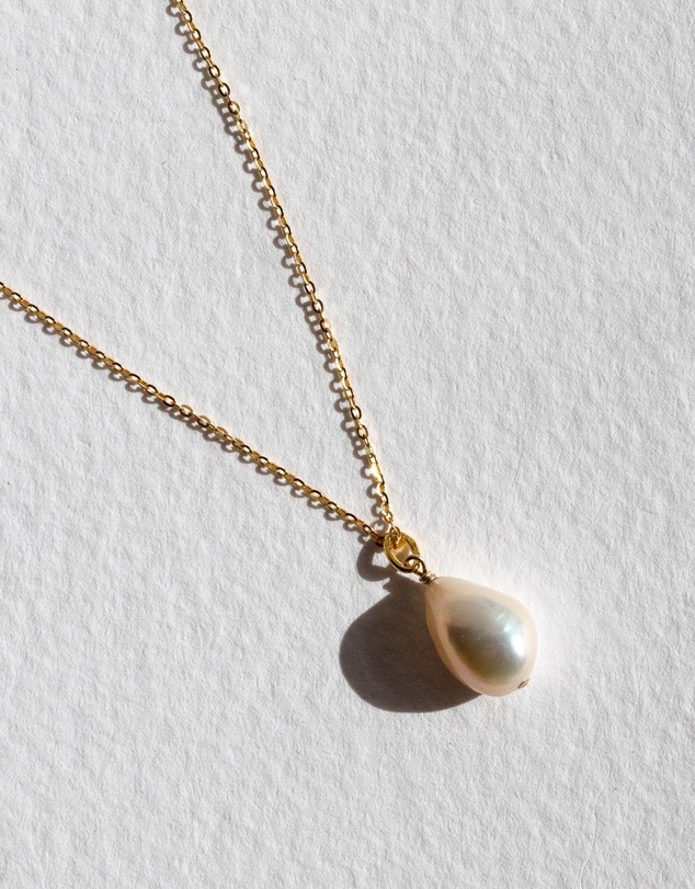 SAINT VALENTINE - Keshi Pearl Necklace - Gold
