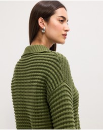 The Fated - Ellie Half Zip Knit Jumper