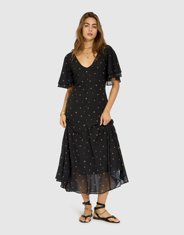 Belle & Bloom - Say You Will Godet Maxi Dress