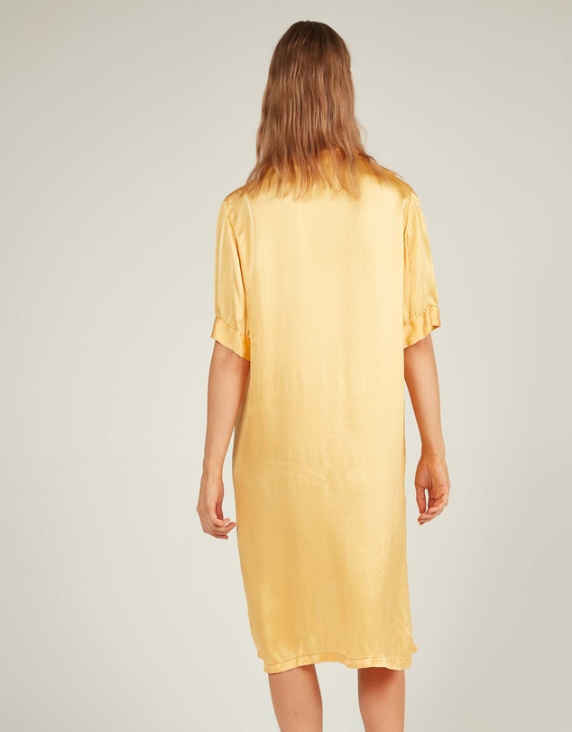 Primness - Glossed Shirt Dress