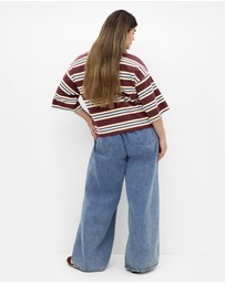 City Chic - Rugby Polo Oversized Tee