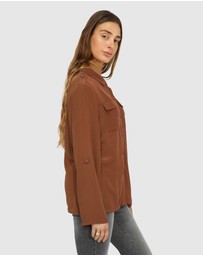 Belle & Bloom - Eclipse Rolled Sleeve Blouse