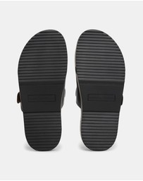Tommy Hilfiger - Leather Sporty Mules - Women's