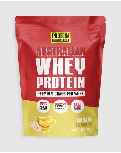 Protein Supplies Australia - Banana Australian Whey Protein - 500g