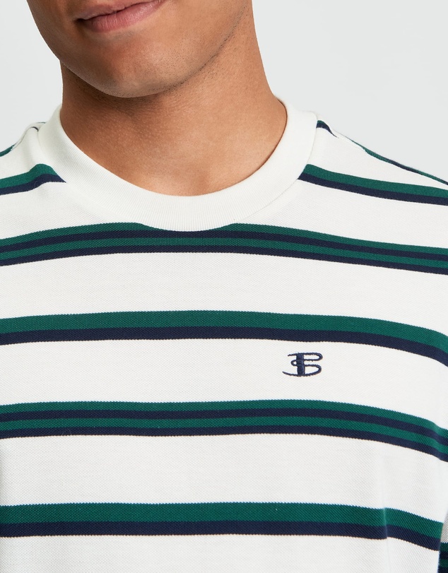Ben Sherman - Textured Stripe Tee