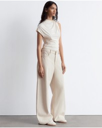 & Other Stories - Ruche Gold-Buckle Top