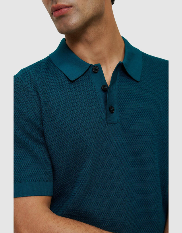 Trenery - Cotton Texture Knit Polo