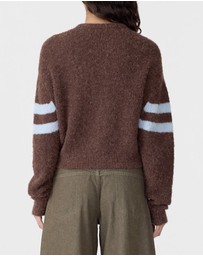 Bassike - Wool Alpaca Zip Up Knit Jumper