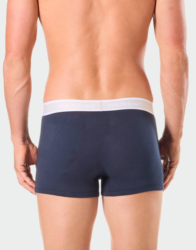 Mitch Dowd - Mens Plain Cotton Trunk 5 Pack - Navy