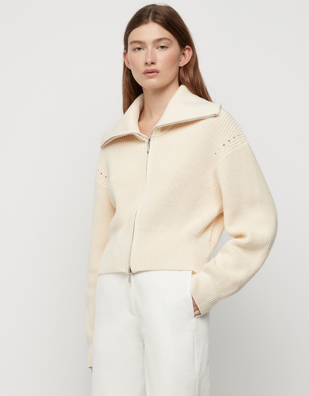 FRIEND of AUDREY - Astrid Double Zip Cotton Cardigan