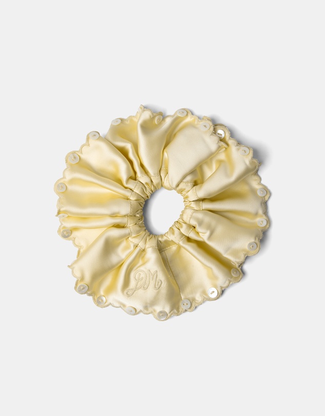 Damson Madder - Button Detail Scrunchie