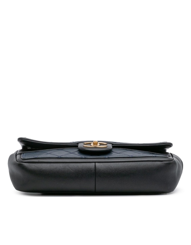 Pre-Loved by Azura Reborn - Pre-Loved Medium Bicolor Calfskin Graphic Flap