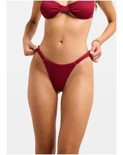 Subtitled - Rib Thick Band Bikini Bottom