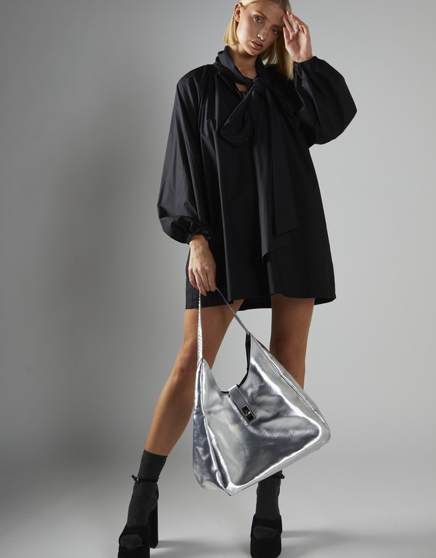 Glamorous - Tie-Neck-Swing Mini-Dress