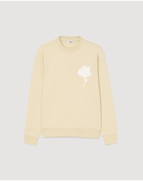 Sandro - Layered Flower Crewneck Sweatshirt