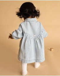 Fox & Finch - Winter Vacay Stripe Denim Dress - Babies