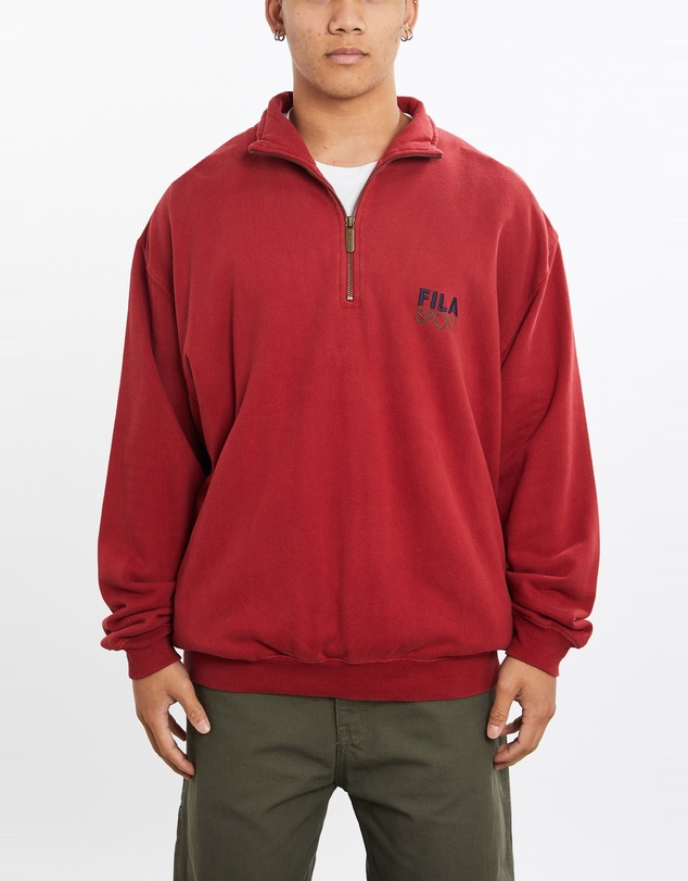 Vintage by The Real Deal - Pre Loved - Vintage Fila Sport Quarter Zip Sweatshirt