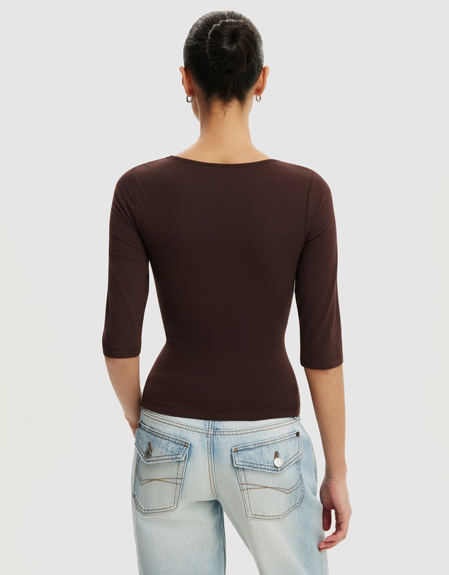 Cotton On - Eva Lace 3/4 Top
