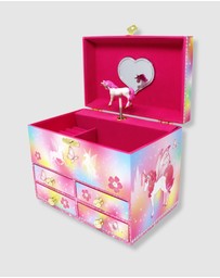 Pink Poppy - Dreamland Unicorn Medium Musical Jewellery Box