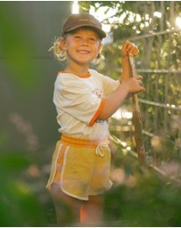 Banabae - Retro Sports Shorts - Yellow