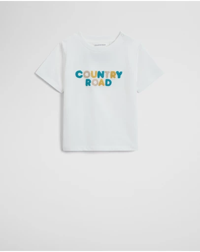 Country Road - Australian Cotton Short Sleeve Boucle Tee