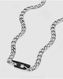 Diesel - D Logo Two-Tone Necklace