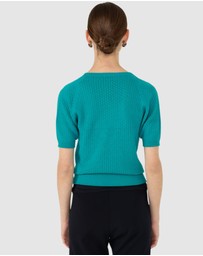 SACHA DRAKE - Henley Knit Top