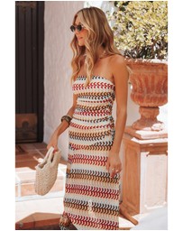 Petal & Pup - Navia Midi Dress - Multi Stripe