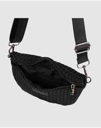 Chuchka - Woven Neoprene Belt Bag Black