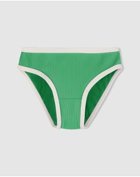 Zulu & Zephyr Mini - Mini Stripe Rib Bikini Bottoms - Kids