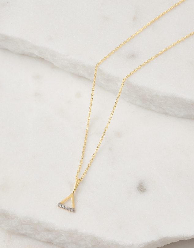 Luna Rae - Solid Gold - Fire Element Diamond Necklace