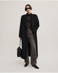 Witchery - Textured Mesh Long Sleeve Top