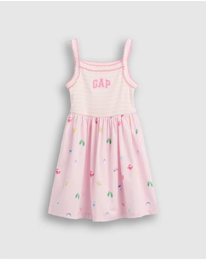 GAP - Sleeveless K2W Logo Dress - Babies-Kids